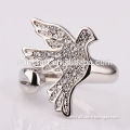 HOT FASHION AUSTRIAN STYLE ELEGANT CRYSTAL RING, CHEAP PEACE PIGEON RINGS FOR SALE, NEW DESIGN LADIES FINGER RING